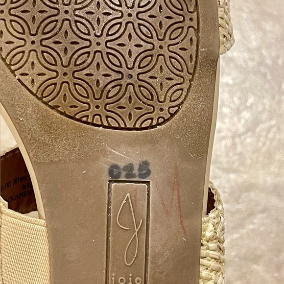 Joie Niki Raffia Straw Woven Women's Sandals Size 9M Block Heel - Picture 5 of 5